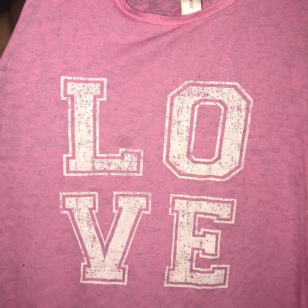 Pink LOVE tank top